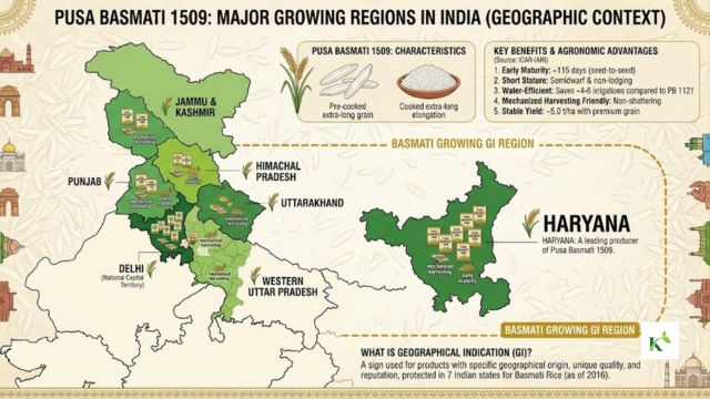 major Basmati-growing regions